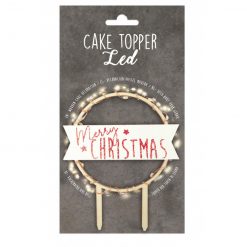 Scrapcooking Merry Christmas Cake Topper met ledverlichting