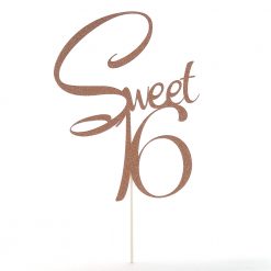 Taart topper Sweet 16