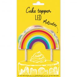 ScrapCooking Taarttopper Regenboog met ledverlichting