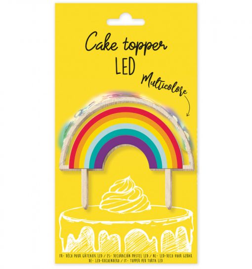 ScrapCooking Taarttopper Regenboog met ledverlichting