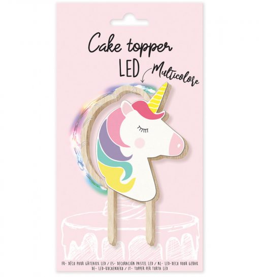 ScrapCooking Unicorn Cake Topper met ledverlichting