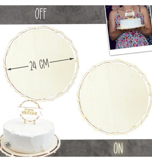 ScrapCooking Taartplateau met ledverlichting