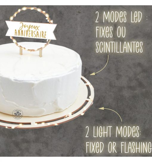 ScrapCooking Taartplateau met ledverlichting