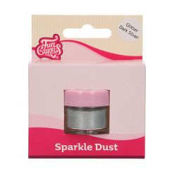 FunCakes Sparkle Dust Glitter DarkSilver