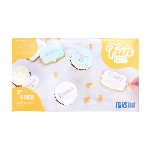 PME Fun Fonts Cookies & Cupcakes
