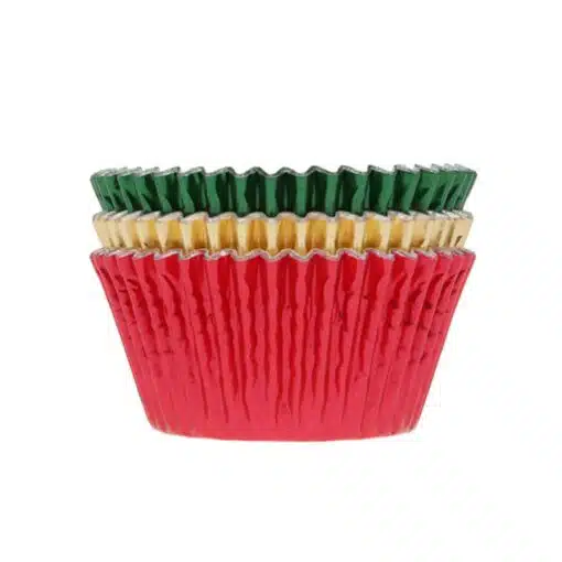 House of Marie Folie Baking Cups Rood Groen Goud