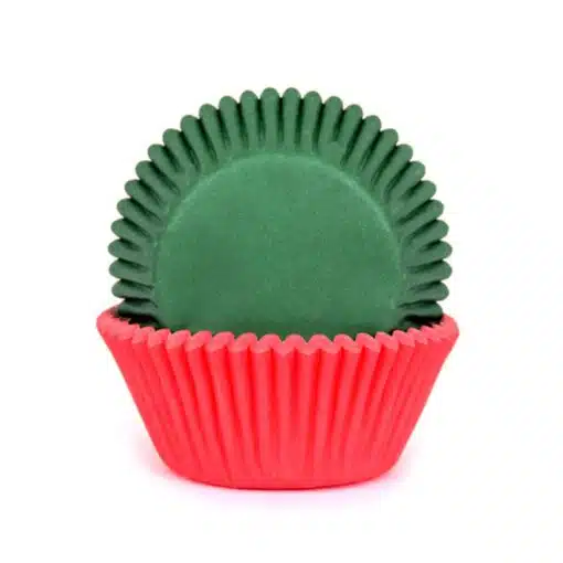 House of Marie Baking Cups Rood & Groen