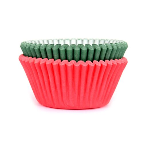 House of Marie Baking Cups Rood & Groen