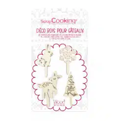 ScrapCooking Cake Topper Woodland Set/4