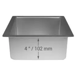 PME Extra Deep Square Pan 17,5