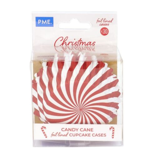 PME Foil Lined Baking Cups Candy Cane
