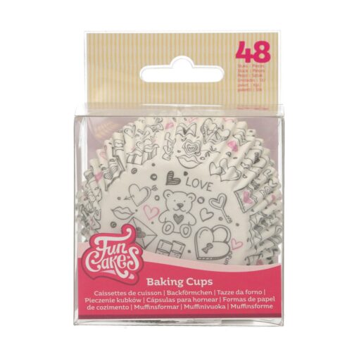 FunCakes Baking Cups Love Doodle