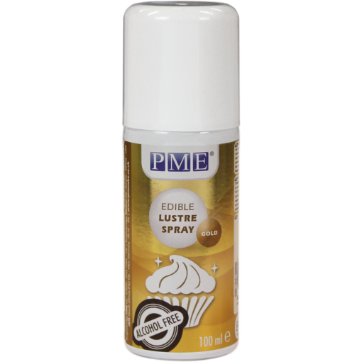 PME Edible Lustre Spray Gold Alcoholfree