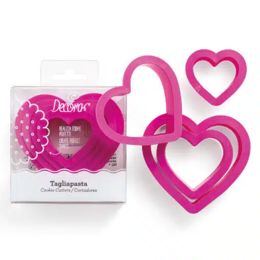Decora Heart Cookie Cutter Set/4