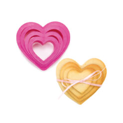 Decora Heart Cookie Cutter Set/4