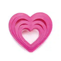 Decora Heart Cookie Cutter Set/4