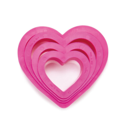 Decora Heart Cookie Cutter Set/4