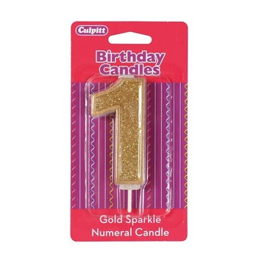 Culpitt Sparkle Gold Kaarsje 1