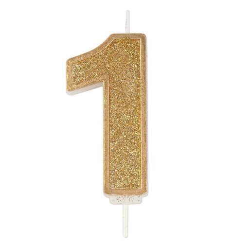 Culpitt Sparkle Gold Kaarsje 1