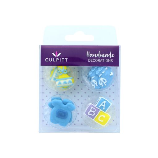 Culpitt Suikerdecoratie Baby ABC Blauw