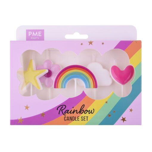 PME Kaarsjes Rainbow Set