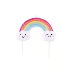 PME Taarttopper Kaars Glitter Rainbow