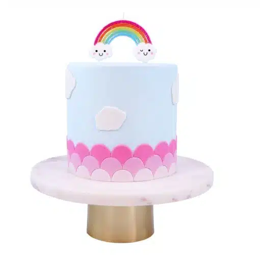 PME Taarttopper Kaars Glitter Rainbow