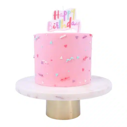 PME Taartopper Kaars Pink Pastel