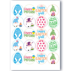 Eetbare Cupcake Toppers Hoppy Easter