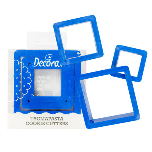 Decora Cookie cutter Square Set/3