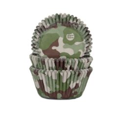 House of Marie Baking Cups Camouflage