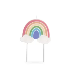 Anniversary House Large Pastel Rainbow Candle