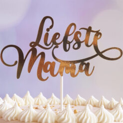 Happy Baking Taarttopper Liefste Mama