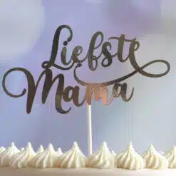 Taarttopper Liefste Mama - Zilver