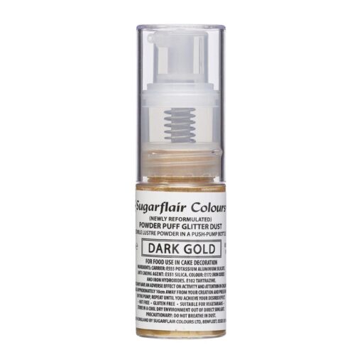 Sugarflair Pump Spray Glitter Dark Gold