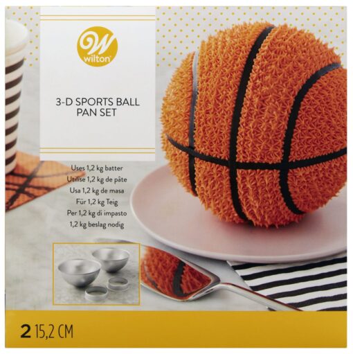 Wilton 3D Sports Ball Pan Set