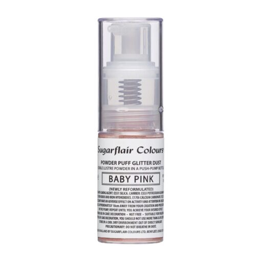 Sugarflair Pump Spray Glitter Baby Pink