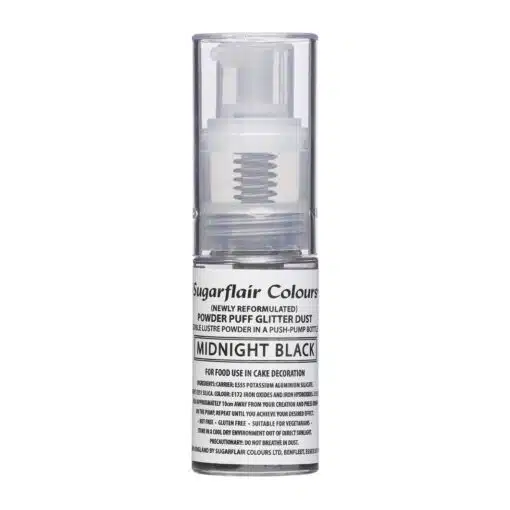 Sugarflair Pump Spray Glitter Black