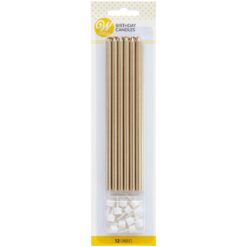 Wilton Birthday Candles Extra Tall Gold