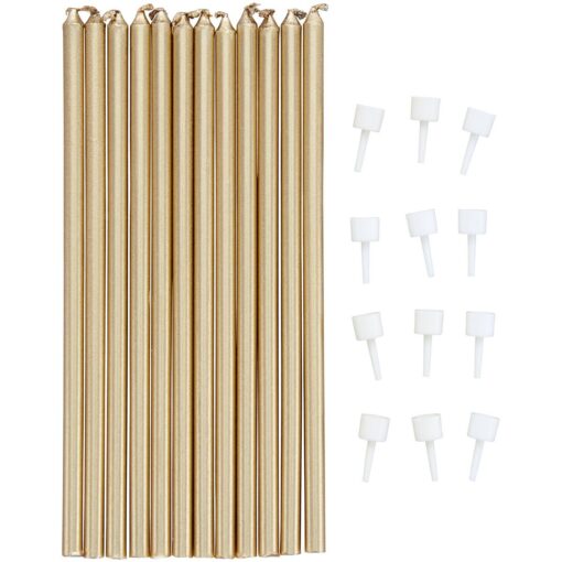 Wilton Birthday Candles Extra Tall Gold