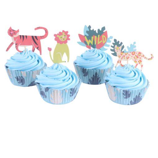 PME Cupcake Set Go Wild Safari Animals Set/24