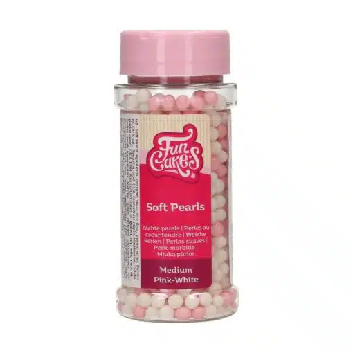FunCakes Zachte Parels Roze/Wit Medium