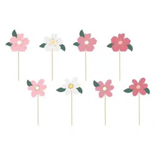 PartyDecor Cupcake Toppers Flowers
