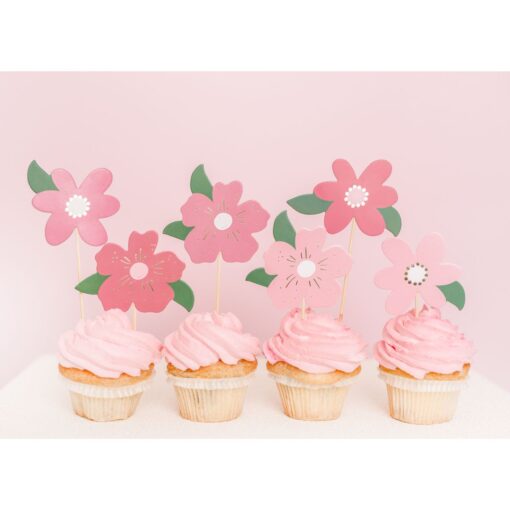 PartyDecor Cupcake Toppers Flowers