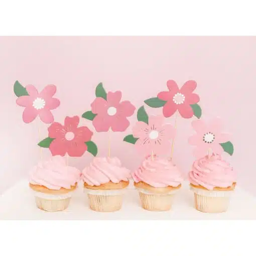PartyDecor Cupcake Toppers Flowers