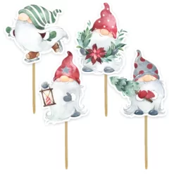 Anniversary House Gnome Cupcake Prikkers Set/12