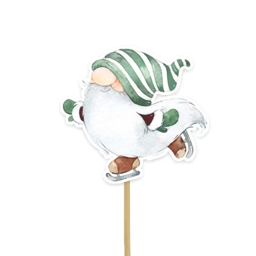 Anniversary House Gnome Cupcake Prikkers Set/12