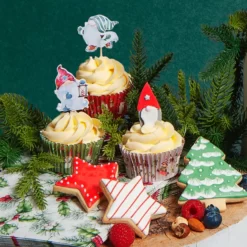 Anniversary House Gnome Cupcake Prikkers Set/12