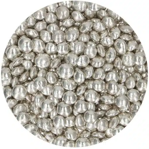 FunCakes Choco Dragees Metallic Silver