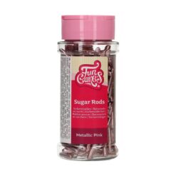 FunCakes Metallic Sugar Rods Pink